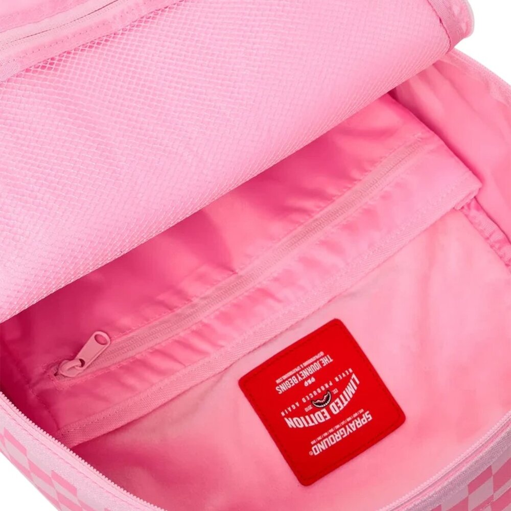 Pink Sharks In Paris Patch Backpack SPRAYGROUND - Picture 4 of 5
